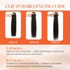 Sunny Hair Clip in Hair Extensions Real Human Hair 120g Remy Hair Clip in Extensions for Women Human Hair Extensions Bla