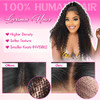 Larima Curly Wig 13x4 HD Lace Front Wig Human Hair PrePlucked with Baby Hair 180 Density Glueless Natural Hairline 18 In