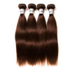 Chocolate Brown Bundles Human Hair Brazilian Straight Hair Extensions Sew In 9A Grade Virgin 100 Unprocessed Remy Human