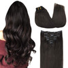 GOO GOO Clip in Hair Extensions Real Human Hair Remy Human Hair Extensions Clip ins for Women Natural Human Hair 22inch