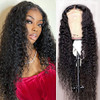 Metamuclia Water Wave 4x4 Lace Front Wigs Human Hair Pre Plucked 180 Density Brazilian Virgin Wet and Wavy Wigs for Wome