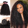 Sunber 10A Grade Brazilian Virgin Jerry Curly Human Hair 3 Bundles 100 Unprocessed Brazilian Remy Human Hair Extensions