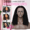 Curly Lace Front Wig 180 Density 13X4 HD Lace Front Wigs Pre Plucked with Baby Hair Wear and Go Gluelss Kinky Curly Wig
