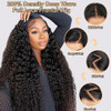 28 Inch Deep Wave Lace Front Wigs Human Hair 200 Density 13x4 HD Transparent Full Lace Frontal Wigs Human Hair 12A Deep