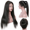 KUN 360 Straight Lace Front Wigs Human Hair Yaki Straight Human Hair Wig Glueless Lace Front Wigs Human Hair Pre Plucked