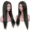 KUN 360 Straight Lace Front Wigs Human Hair Yaki Straight Human Hair Wig Glueless Lace Front Wigs Human Hair Pre Plucked