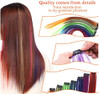 Drayas 10Pcsset MultiColors Party Highlights Clip In Synthetic Hair Extensions 22 Inch Straight Natural Look No Tangles