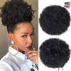 rosmile Afro Puff Drawstring Ponytail Extension for Black Women Premium Black 1B 80gram Short Synthetic Afro Puff Ponyta