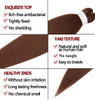 ShowCoco Braiding Hair Pre Stretched Braiding Hair Auburn Brown 26 Inch 8 Packs Crochet Braids Hair Yaki Straight Hair F