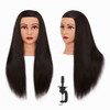 Hairginkgo Mannequin Head 2628 Synthetic Fiber Training Head Braiding Head Hair Styling Manikin Cosmetology Doll Head Ha