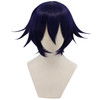 Cfalaicos 149 Short Black Purple Anime Cosplay Wig Synthetic Hair With Bangs for Adult Halloween Wig Party