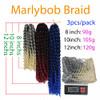 Haolocs 9 BundlesLot Marlybob Crochet Hair 81012 Inchs Small Jerry Curl Braid Short Passion Twist Braids Afro Twist Synt