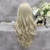 IMSTYLE Blonde Lace Front Wig Long Wave Synthetic Hair Wigs for Women Natural Hairline Blonde Heat Safe Hair 26 Inch Cos