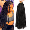 Passion Twist Hair 18 inch 7 Packs Water Wave Crochet Hair Curly Braiding Hair Passion Twist Crochet Hair for Black Wome