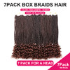 7 Packs 18 Inch Boho Goddess Box Braids Crochet Hair for Black Women T30 18 Inch Pack of 7
