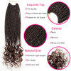 7 Packs 18 Inch Boho Goddess Box Braids Crochet Hair for Black Women T30 18 Inch Pack of 7