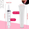 AMORIX 50PCS 15ml Lip Gloss Tubes Clear Lip Gloss Containers Empty Cosmetic Squeeze Tubes for DIY Lip Gloss Syringes Lab