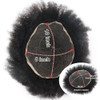 lumeng Men Unit Short Afro Kinky Curly Male Toupee Human Hair Wigs 10MM Mens Wave Kinky Curly Full Lace Wig for Men Hair