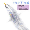 MISSUHUI Hair Tinsel Kit With Tools 48 Inch 1200 Strands Glitter Tinsel Hair Extensions Sparkling Shiny Hair Tinsel Stra