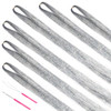 MISSUHUI Hair Tinsel Kit With Tools 48 Inch 1200 Strands Glitter Tinsel Hair Extensions Sparkling Shiny Hair Tinsel Stra