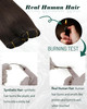RUNATURE Sew in Hair Extensions Real Human Hair Weft Extensions Brown 18 Inch Long Sew in Weft Human Hair Extensions Bra