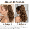StrRid Hair Extensions Ponytail Extension Claw Clip Wavy 16 Long Synthetic Pony Tail for Adults Women Curly Ponytails Fl