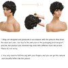 BingSing Natural Black Short Pixie Cut Wigs for Black Women Replacement Curly Hair Wigs Short Black Layered Pixie Wig Wi