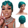 Sheila Beauty Short Wigs for Black Women Finger Wave Wig Blue Green Pixie Cut Curly Wig for Women Natural Looking Short