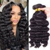 15A Human Hair Bundles 10 12 14 Inch Loose Wave Bundles Human Hair 100 Unprocessed Brazilian Virgin Hair 3 Bundles Doubl