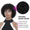 Molefi Short Human Hair Wigs for Black Women 150 Density Short Wigs for Middle Aged Women Machine Made Short Curly Wigs