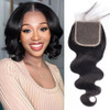 Selina 4x4 Lace Closure Human Hair Brazilian Virgin Body Wave Closure Human Hair Free Part Lace Closure with Baby Hair N