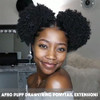 THEMIS HAIR Afro Puff Drawstring Ponytail For Black Women High Puff Drawstring Short Ponytail Bun For Short Natural Hair