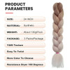 EMMOR Jumbo Braiding Hair Extensions 24 Inch High Temperature Synthetic Fiber 3 pcs Box Braids Braiding Hair Twist Croch