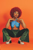 Big Afro Wig for Black Women Wine Red Afro Wigs Large Bouncy and Soft Natural Looking Hair Short Afro Kinky Curly Premiu