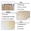 Leeven 20 Strands Synthetic Dreadlock Extensions 18 Inch Single Ended Ombre Blonde Thin Dreads Extensions Crochet Hippe