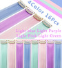 JCHDWSGUO 16 PCS 21Inch Multicolor Hair Extensions Party Highlights Clip in Synthetic Hair Accessories Cosplay Party Dre