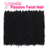 Dorsanee Passion Twist Hair 18 Inch 7 Packs Water Wave Crochet Hair Long Bohemian Curly Braiding Hair for Butterfly Locs