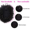 AISI QUEENS Natural Black Puff Ponytail for Women And Kids Synthetic Curly Hair Ponytail African American Short Afro Puf
