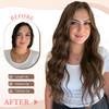 Fliace Clip in Hair Extensions for Women Chestnut Brown Long Wavy Hair Extensions Clip Ins 6PCS 20 Inch Synthetic Soft a