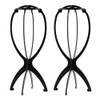 Wig Stand Wig Head Portable Wig Holder Wig Head Stand for All Wigs Travel Hair Stylist Gifts for Women 2PC