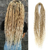 Aguacor Boho Dreads Synthetic Double Ended Dreadlock Extensions with Box Braids 24inches 10 Strands Thin Boho Soft Light
