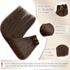 Clip in Hair Extensions Brown Real Human Hair Clip ins 18 Inch Straight Seamless Clip in Hair Extensions Remy Human Hair