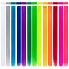 26 Packs Colored Hair Extensions 20Inch Straight MultiColors Party Highlights Clip In Hair Extension Synthetic Rainbow H