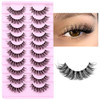 Mink Eyelashes Volume Dramatic False Eyelashes Thick Long Mink Lashes Wispy Strip Curly Fake Eyelashes by Calphdiar online at globaldelivered