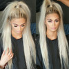 QDBOWIN QUEEN HAIR Blonde Wig Lace Front for Women Ombre Blonde Lace Front Wigs Natural Hairline Glueless Straight Hair