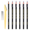 6 Piece Black Colour Waterproof Eyebrows Pencil Tattoo Makeup And Microblading Supplies Kit-Permanent Eye Brow Liners In Waterproof Eyebrow Pencils P online at globaldelivered