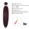 Liang Dian PreStretched Braiding Hair 22 inch 6 packs Hot Water Setting Synthetic Hair Crochet Braiding Hair Extension 9