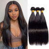 Straight Human Hair 3 Bundles 18 18 18 Inch Brazilian Hair Weave Bundles Human Hair 100 Unprocessed Virgin Real Straight