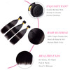 Straight Human Hair 3 Bundles 18 18 18 Inch Brazilian Hair Weave Bundles Human Hair 100 Unprocessed Virgin Real Straight