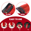 TOFAFA 22 inch Colored Hair Extensions Straight HairpieceColorful Hair Extensions Party Highlights Clip in Long Syntheti